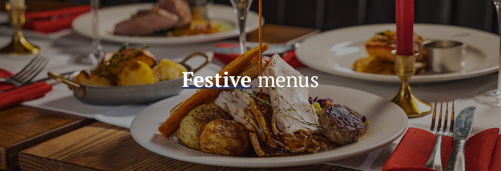 Christmas menu at The White Hart Crystal Palace