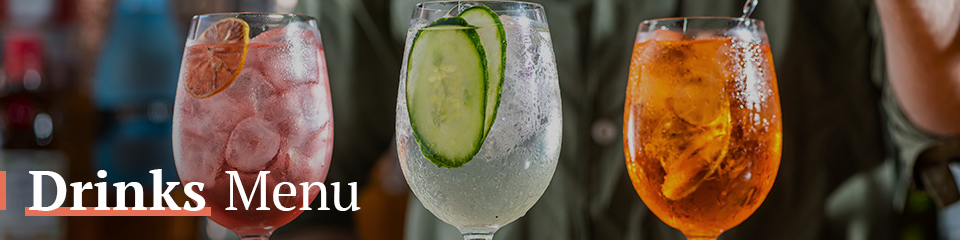 Drinks Menu at The White Hart Crystal Palace